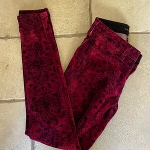 J BRAND super skinny gaya velvet jeans